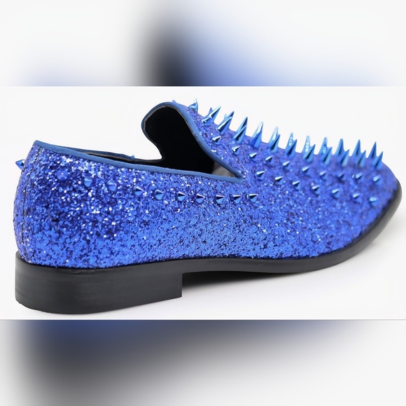 New Enzo Romeo Men's Vintage Spike Dress Loafers - Picture 3 of 12